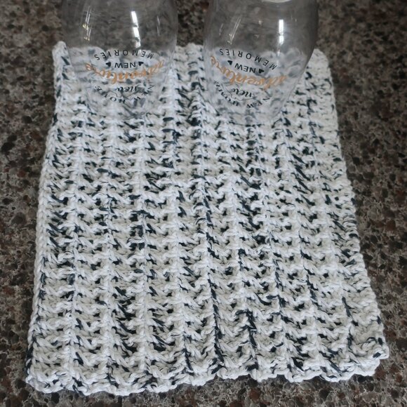 Multicolored Crochet Dish Drying Mats 100% Cotton Kitchen - Picture 2 of 13